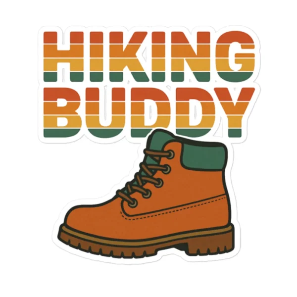 Hiking Buddy Kiss-Cut Sticker - Nature & Adventure Sticker