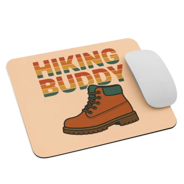 Hiking Buddy Adventure Mouse Pad - Durable & Travel-Inspired