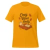 Cozy Vibes Only T-Shirt – Autumn Aesthetic Book & Candle Tee