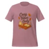 Cozy Vibes Only T-Shirt – Autumn Aesthetic Book & Candle Tee