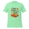 Cozy Vibes Only T-Shirt – Autumn Aesthetic Book & Candle Tee