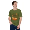 Cozy Vibes Only T-Shirt – Autumn Aesthetic Book & Candle Tee