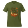 Cozy Vibes Only T-Shirt – Autumn Aesthetic Book & Candle Tee