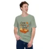 Cozy Vibes Only T-Shirt – Autumn Aesthetic Book & Candle Tee