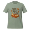 Cozy Vibes Only T-Shirt – Autumn Aesthetic Book & Candle Tee