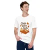 Cozy Vibes Only T-Shirt – Autumn Aesthetic Book & Candle Tee