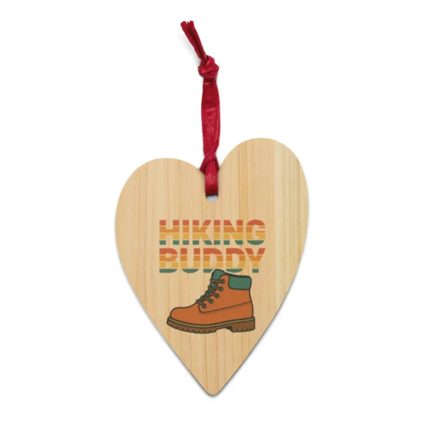 Hiking Buddy Wooden Ornament - Adventure Holiday Ornament