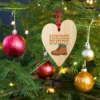 Hiking Buddy Wooden Ornament - Adventure Holiday Ornament