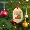 Hiking Buddy Wooden Ornament - Adventure Holiday Ornament