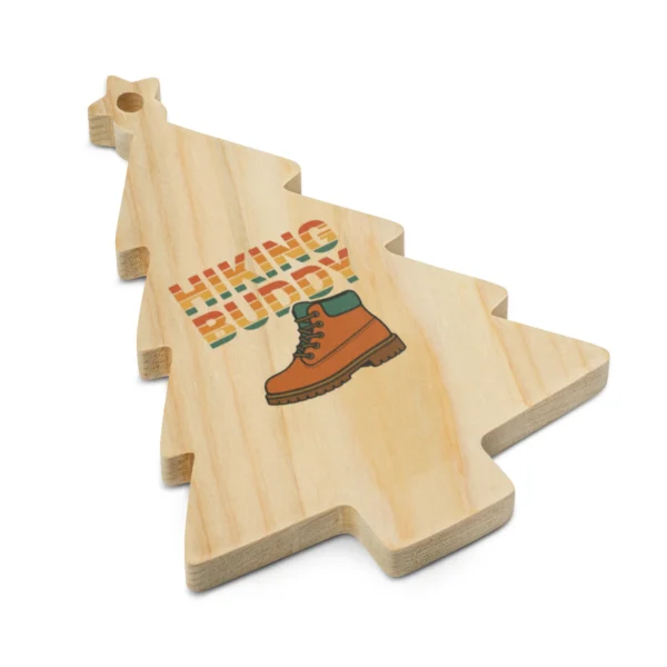 Hiking Buddy Wooden Ornament - Adventure Holiday Ornament