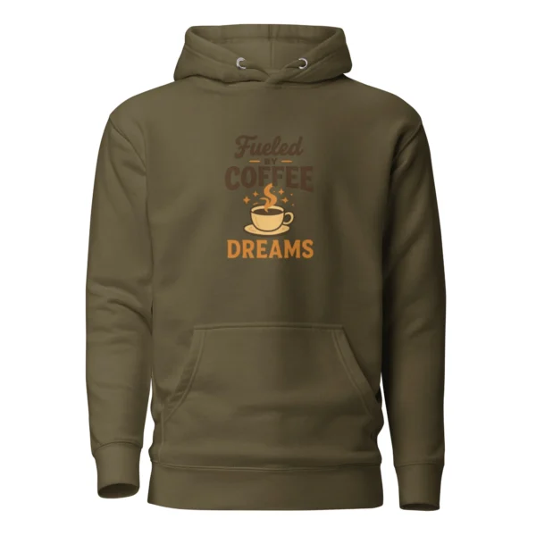 Fueled by Coffee & Dreams Hoodie – Motivational Pullover