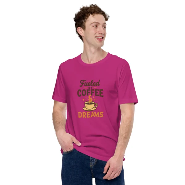 Fueled by Coffee & Dreams T-Shirt - Motivational Graphic Tee
