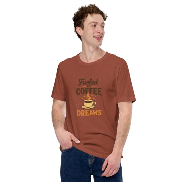 Fueled by Coffee & Dreams T-Shirt - Motivational Graphic Tee