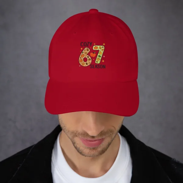 Cozy 67 Season Classic Dad Hat - Trendy Adjustable Buckle Cap