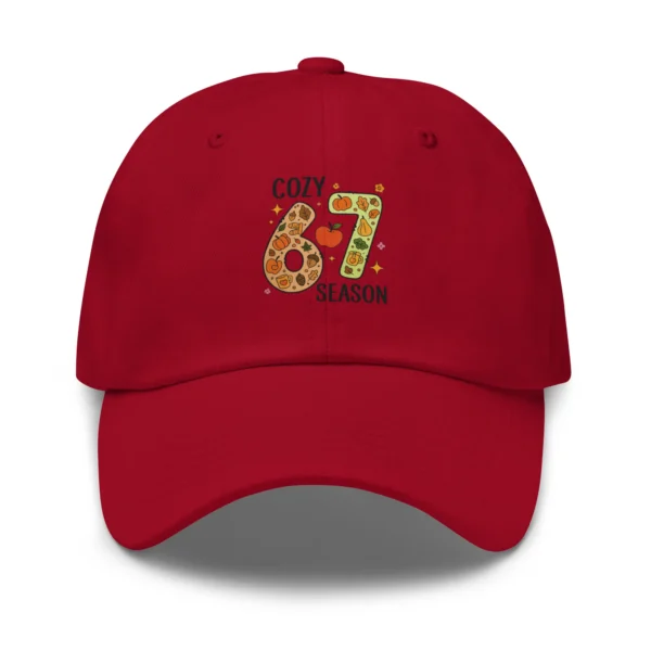 Cozy 67 Season Classic Dad Hat - Trendy Adjustable Buckle Cap