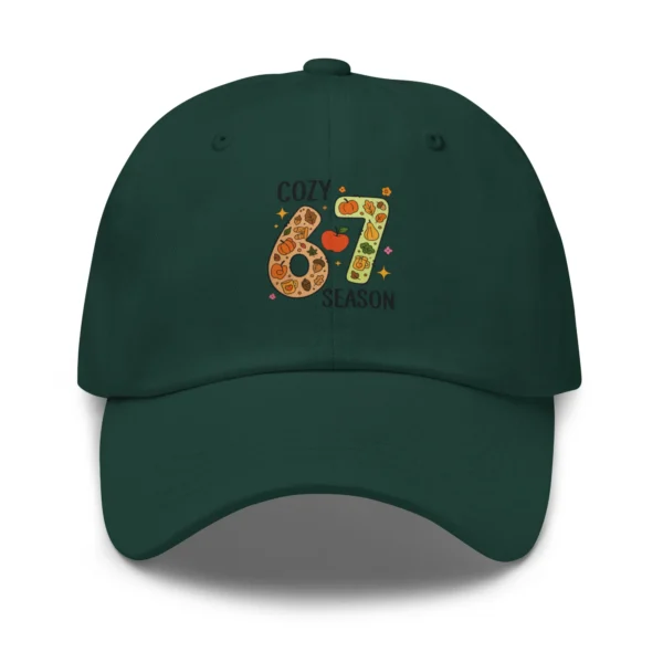 Cozy 67 Season Classic Dad Hat - Trendy Adjustable Buckle Cap