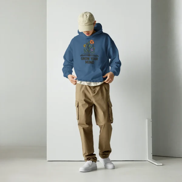 Grow Your Mind Hoodie – Cozy Book Lover Sweatshirt for Dreamers