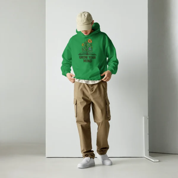 Grow Your Mind Hoodie – Cozy Book Lover Sweatshirt for Dreamers