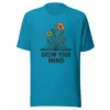Grow Your Mind T-Shirt – Floral Book Lover Tee for Dreamers & Readers