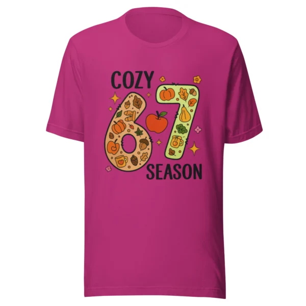 Cozy 67 Season T-Shirt - Cute & Warm Seasonal Style