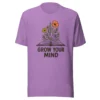 Grow Your Mind T-Shirt – Floral Book Lover Tee for Dreamers & Readers