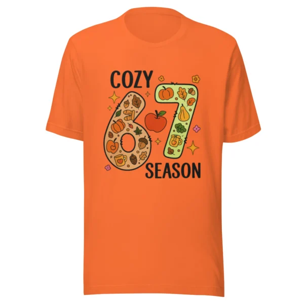 Cozy 67 Season T-Shirt - Cute & Warm Seasonal Style