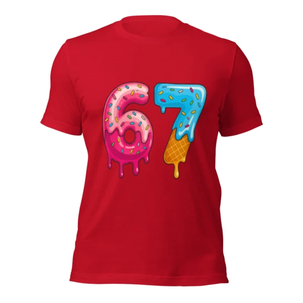 Sweet Treat 6 7 Aesthetic Tee - Cute Pastel Cartoon Shirt