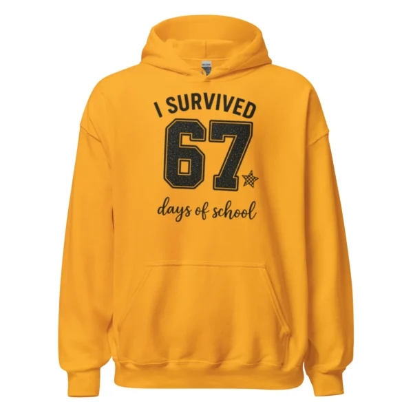 I Survived 67 Days of School Hoodie – Funny School Achievement Hoodie