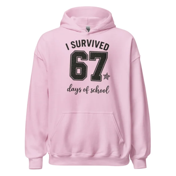 I Survived 67 Days of School Hoodie – Funny School Achievement Hoodie