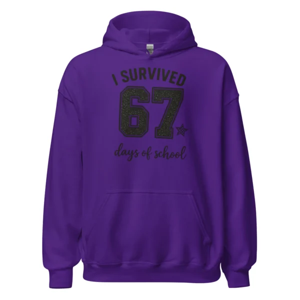 I Survived 67 Days of School Hoodie – Funny School Achievement Hoodie