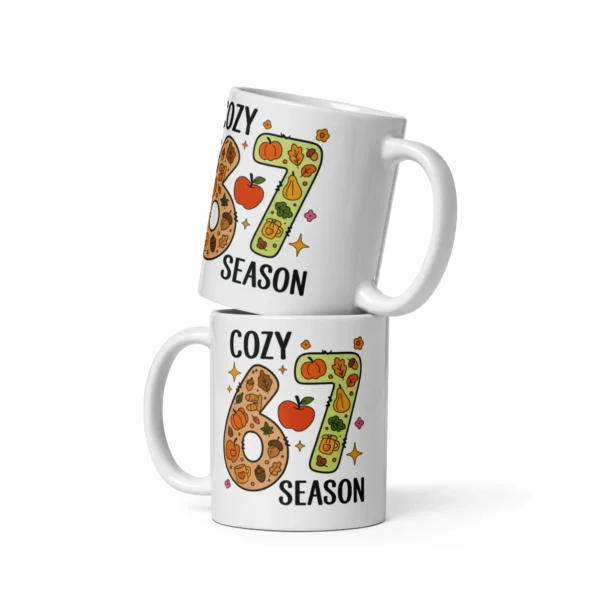 Cozy 67 Season Fall Mug – Autumn Aesthetic Coffee Cup