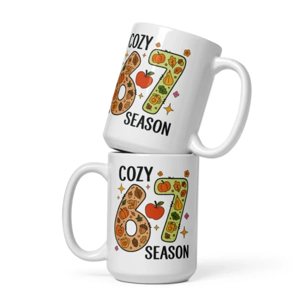 Cozy 67 Season Fall Mug – Autumn Aesthetic Coffee Cup