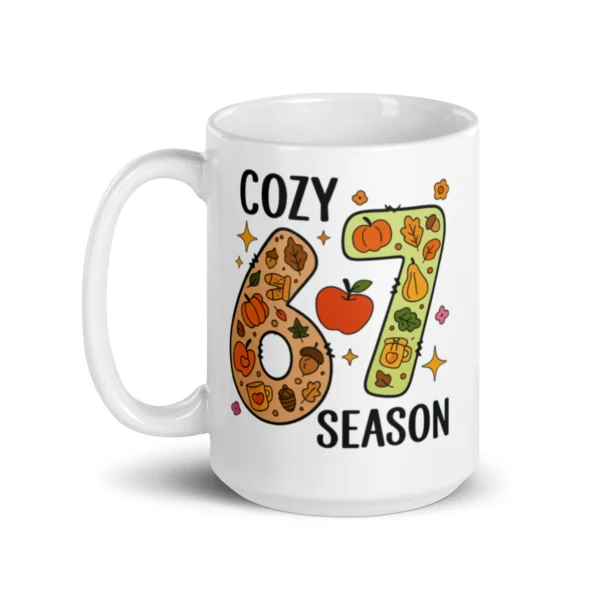 Cozy 67 Season Fall Mug – Autumn Aesthetic Coffee Cup
