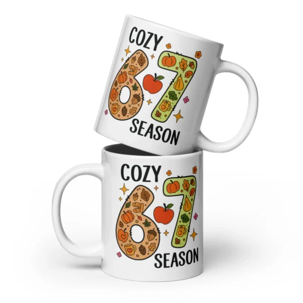 Cozy 67 Season Fall Mug – Autumn Aesthetic Coffee Cup