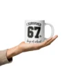 I Survived 67 Days of School Mug – Funny School Milestone Ceramic Cup