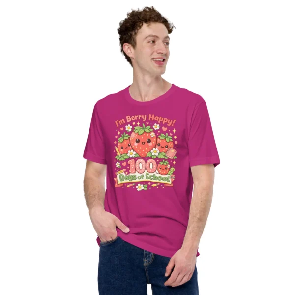 I’m Berry Happy 100 Days of School – Cute Strawberry T-Shirt