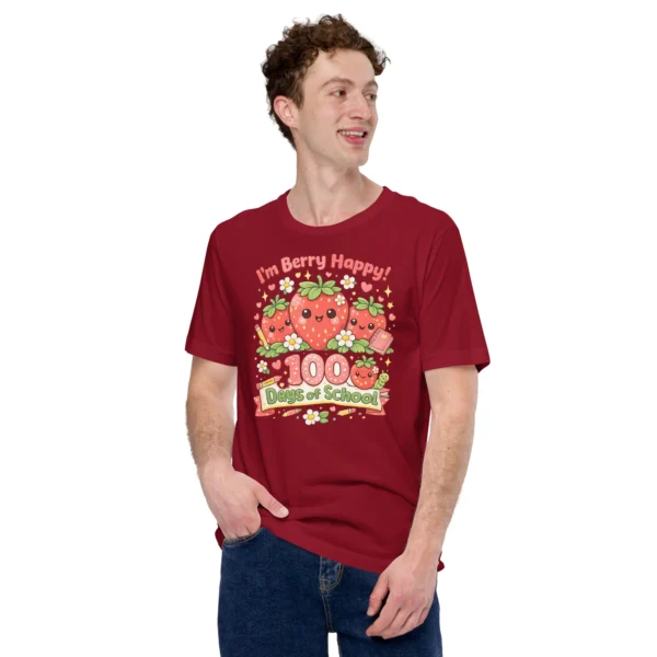 I’m Berry Happy 100 Days of School – Cute Strawberry T-Shirt