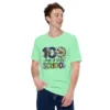 100 Days of School Football Shirt - Cute School Celebration Tee