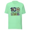 100 Days of School Football Shirt - Cute School Celebration Tee