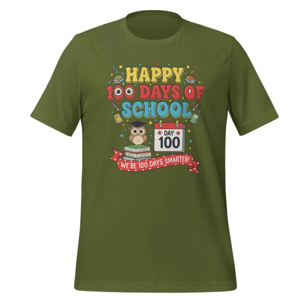 Happy 100 Days of School Shirt – We’re 100 Days Smarter Celebration Tee