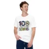 100 Days of School Football Shirt - Cute School Celebration Tee
