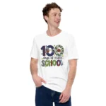 100 Days of School Football Shirt - Cute School Celebration Tee