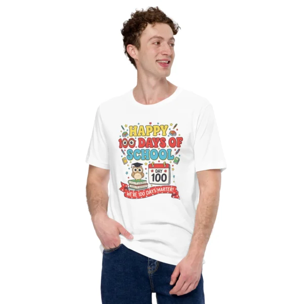 Happy 100 Days of School Shirt – We’re 100 Days Smarter Celebration Tee