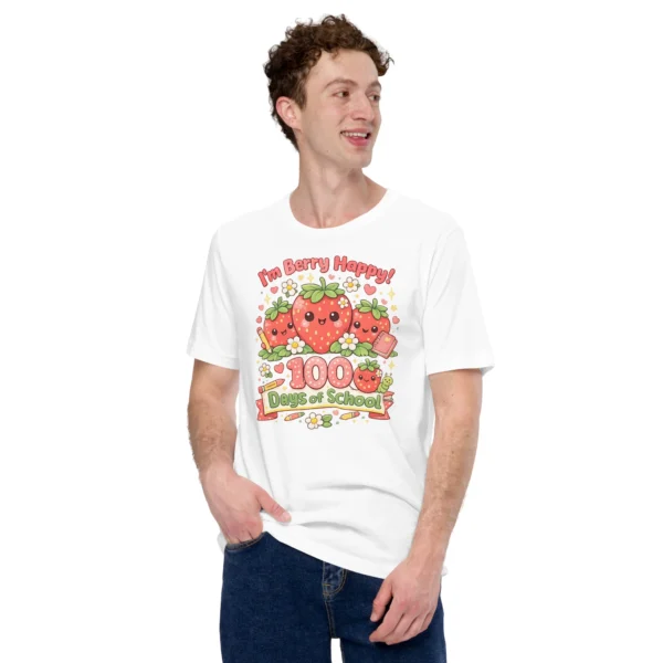 I’m Berry Happy 100 Days of School – Cute Strawberry T-Shirt