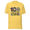100 Days of School Football Shirt - Cute School Celebration Tee