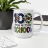 100 Days of School Football Mug – Fun School Milestone Coffee Cup