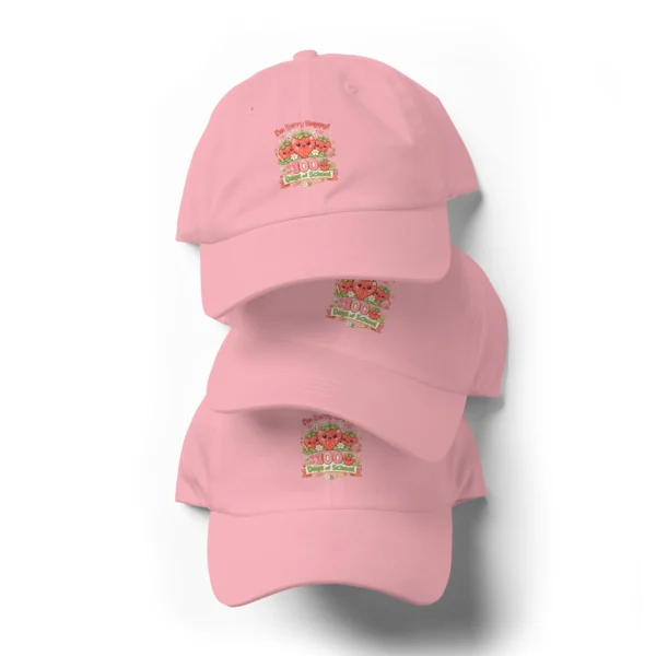 I’m Berry Happy 100 Days of School Dad Hat – Cute Strawberry Baseball Cap