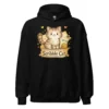Scribble Cat Hoodie – Abstract Line Art Cat Sweatshirt for Cat Lovers