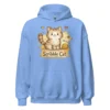 Scribble Cat Hoodie – Abstract Line Art Cat Sweatshirt for Cat Lovers