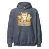 Scribble Cat Hoodie – Abstract Line Art Cat Sweatshirt for Cat Lovers